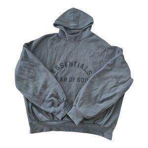 Fear of God Essentials Hoodie Sweatshirt Large Men Black Pockets  Quiet Luxury